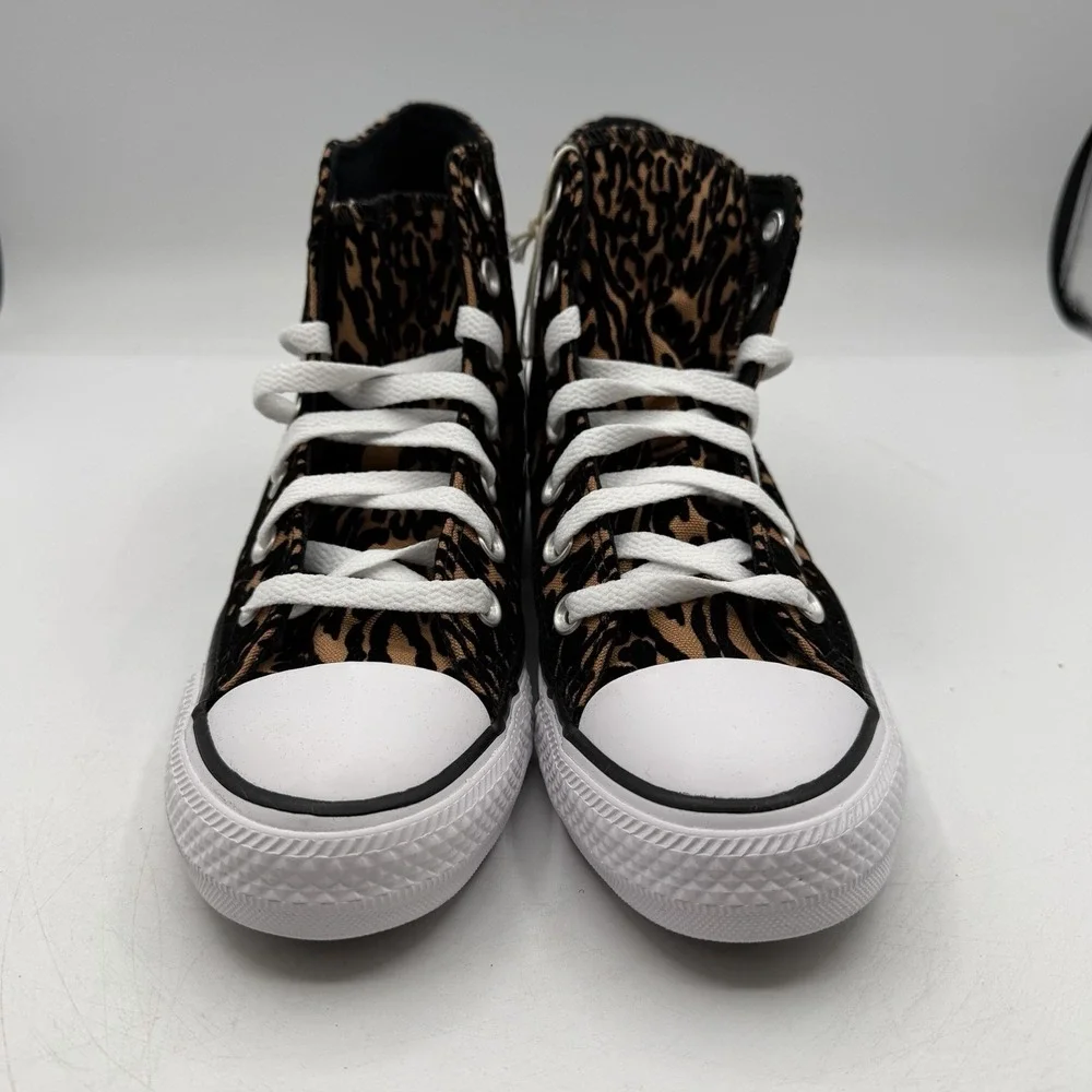 Converse Chuck Taylor All Star HI Top Shoes Womens Sz 6 Leopard Sneakers A17948F - Picture 4 of 10